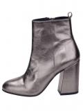 Stiefelette taupe metallic