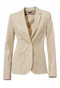 Streifenblazer sand-creme