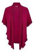 Strick-Poncho fuchsia