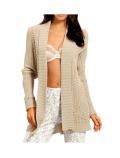 Strickjacke beige