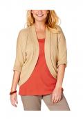 Strickjacke beige