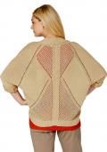 Strickjacke beige