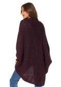 Strickjacke bordeaux-schwarz