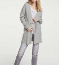 Strickjacke grau-melange