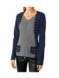 Strickjacke jeansblau