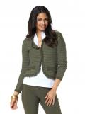 Strickjacke khaki