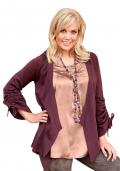 Strickjacke mauve