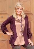 Strickjacke mauve