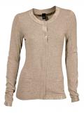 Strickjacke mit Pailletten sand