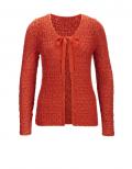 Strickjacke orange