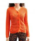 Strickjacke orange Größe 38