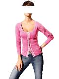 Strickjacke pink