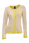 Strickjacke sand-gelb