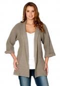 Strickjacke taupe