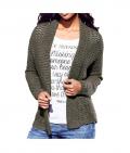 Strickjacke taupe