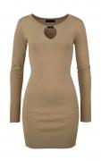 Strickkleid beige