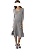 Strickkleid grau