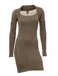 Strickkleid taupe