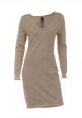 Strickkleid taupe