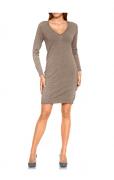 Strickkleid taupe