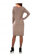 Strickkleid taupe