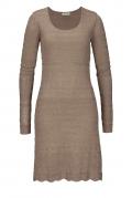 Strickkleid taupe