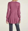 Stufenvolantpullover fuchsia