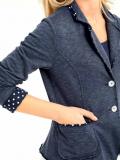 Sweatblazer jeansblau