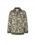 Sweatjacke khaki-schlamm-bedruckt