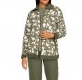 Sweatjacke khaki-schlamm-bedruckt