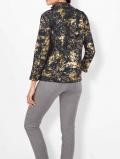 Sweatjacke marine-goldfarben