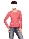 Sweatjacke mit Perlen koralle