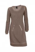 Sweatkleid taupe