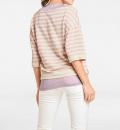 Sweatshirt + Top rosa-beige