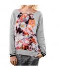 Sweatshirt grau-bunt