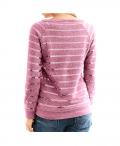 Sweatshirt mit Pailletten himbeere