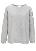 Sweatshirt mit Stickerei grau-melange