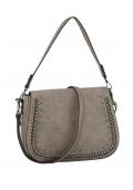 Tasche mit Ketten taupe