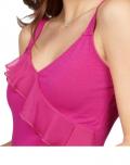 Top mit Volant pink