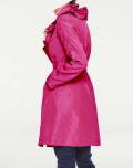 Trenchcoat mit Volants pink