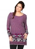 Tunika-Longshirt pink-cyclam