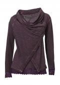 Twinset mit Spitze mauve