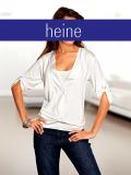 Two-in-One-Shirt mit Seide creme