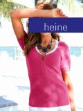 Two-in-one-Pullover pink-weiß