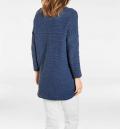 V-Pullover jeansblau