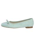 Veloursleder-Ballerina mint