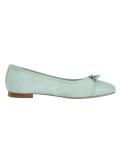 Veloursleder-Ballerina mint