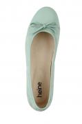 Veloursleder-Ballerina mint