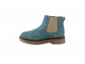 Veloursleder-Chelsea-Boots petrol