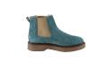 Veloursleder-Chelsea-Boots petrol